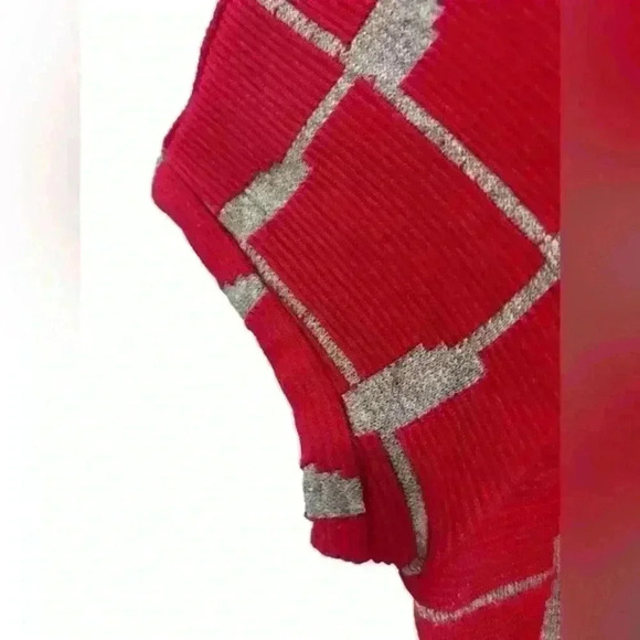 Anthropologie Yoana Baraschi Red Knit Short Sleeve Bodycon Sweater Dress‎ XS - Picture 4 of 9